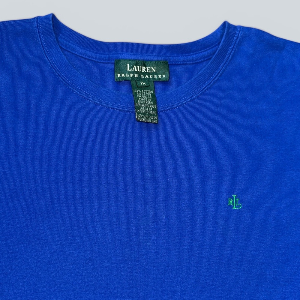 Lauren Ralph Lauren Blue Short Sleeve Tee - Picture 3 of 5